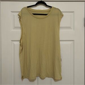Alo Yoga Triumph Muscle Tank - Dusty Yellow - XL